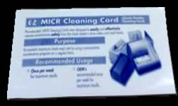 micr cleaning card